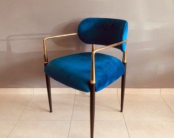 Gold metal arms chairs for dining room,with upholstery chair,dine chair,Free Express Shipping