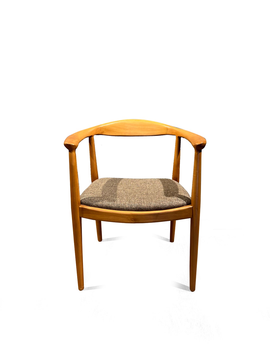 Wooden Kitchen Chair Mid Century Wood Chair Customizable Dining Chair