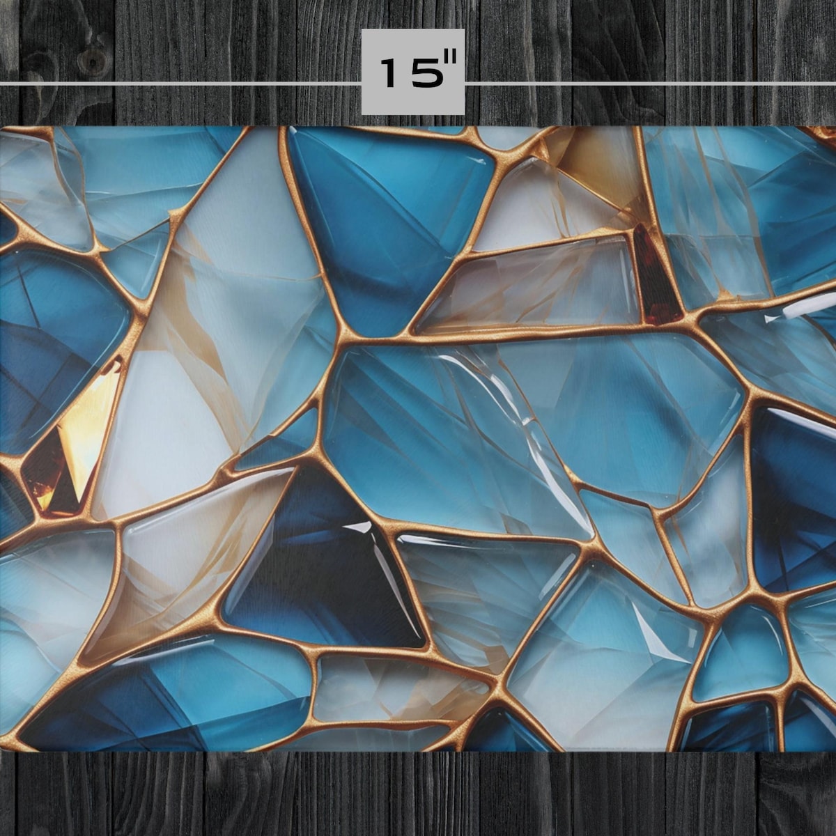 Elegant Light Blue and Gold Glass Cutting Board, Charcuterie Board, Large Chopping Board, New Apartment Gift, Reltor Closing Gift - Etsy