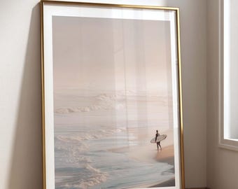 Surf Wall Art, Surfer Print, Coastal Wall Art, Surf Art, Beach Wall Art, Beach Print, Coastal Artwork, Beachy Wall Art,  FRAMED or UNFRAMED