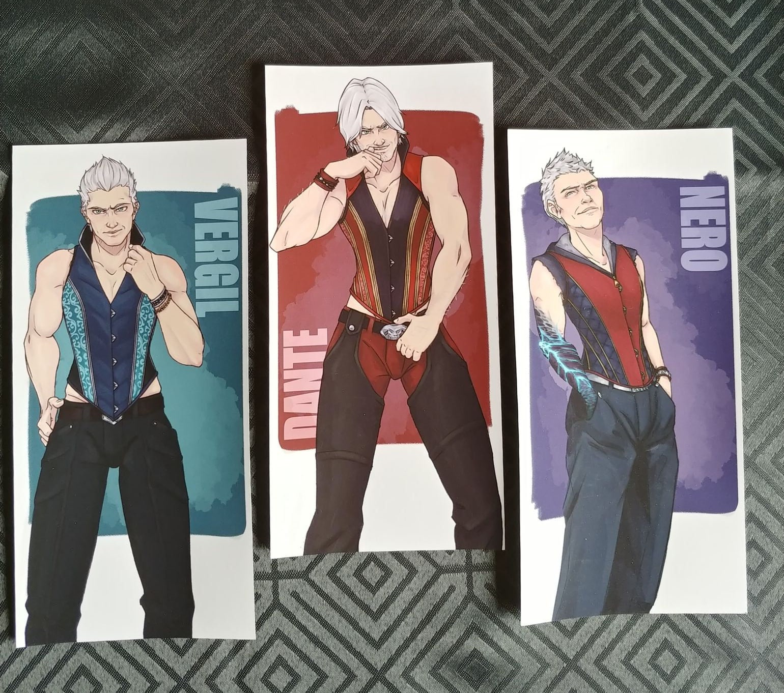 DMC  The Sparda Bros, Vergil and Dante, an art acrylic by