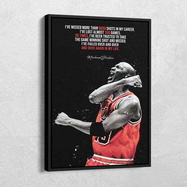 Michael jordan wall art success - Etsy Österreich