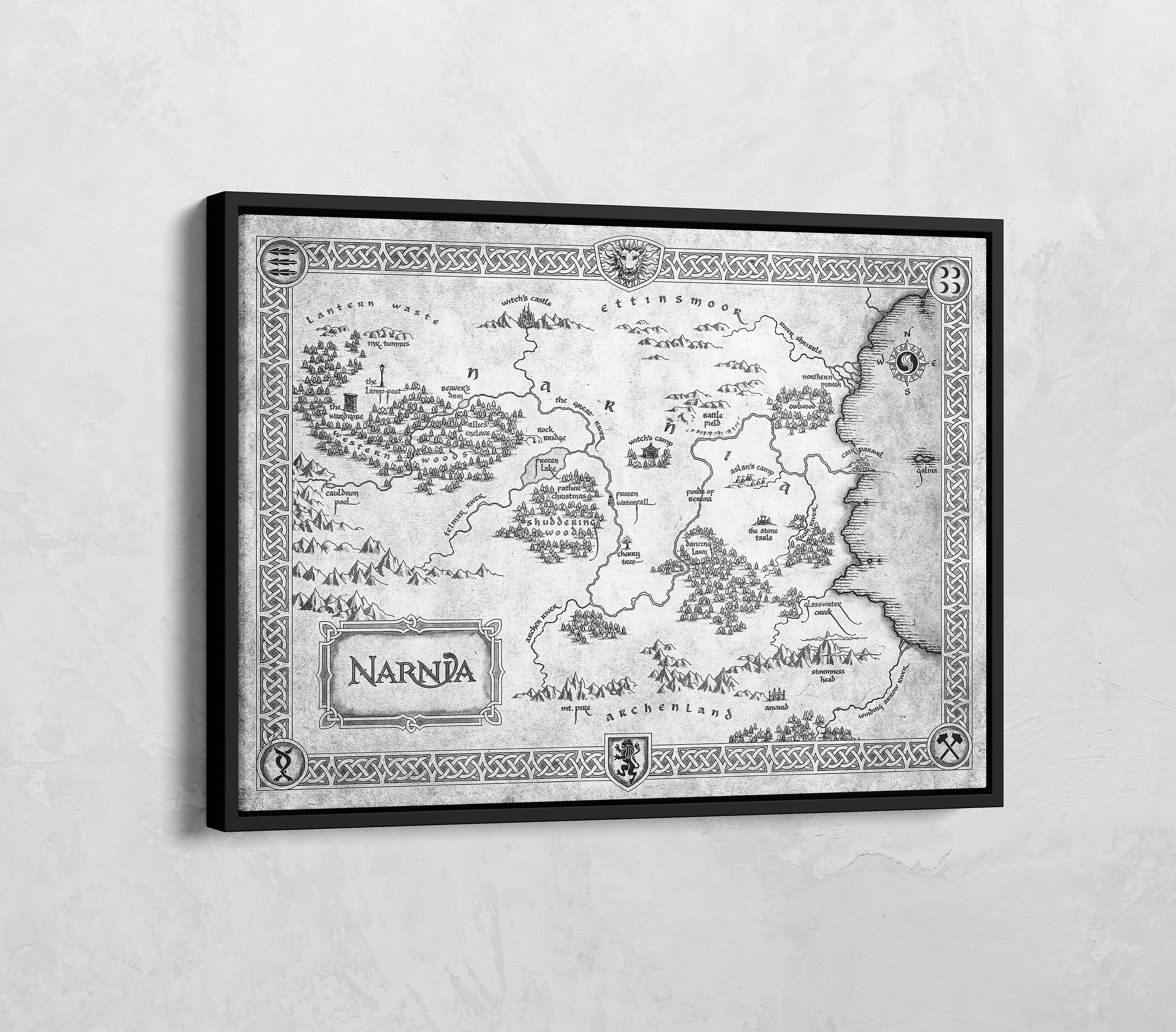 Chronicles of Narnia Map - Etsy