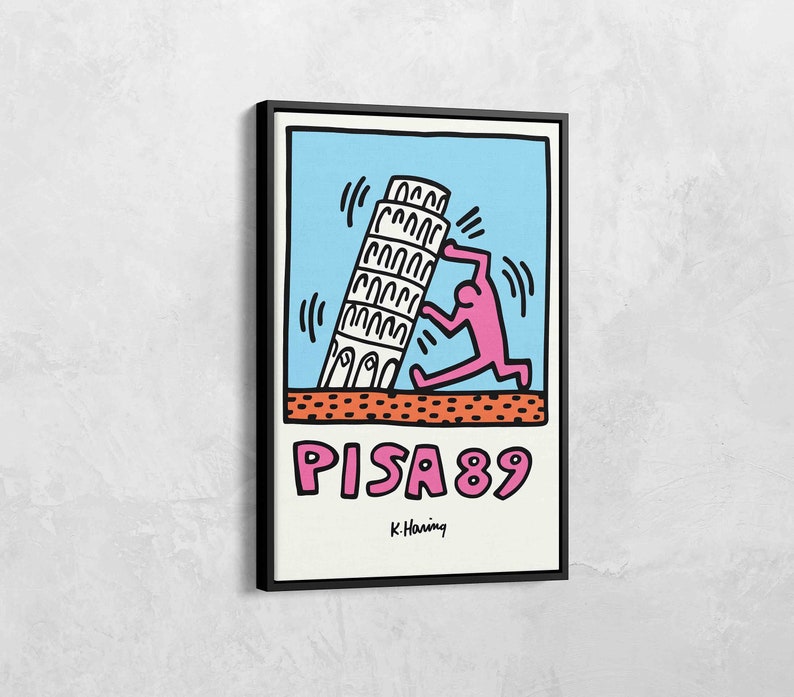 Keith Haring Art Exhibition Poster Keith Haring Pisa 89 Etsy