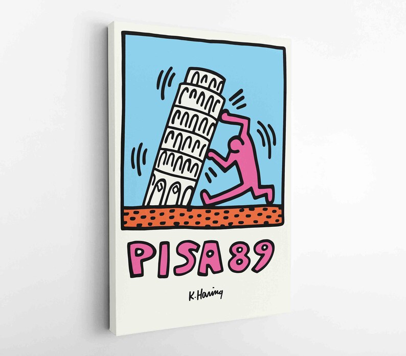 Keith Haring Art Exhibition Poster Keith Haring Pisa 89 Etsy