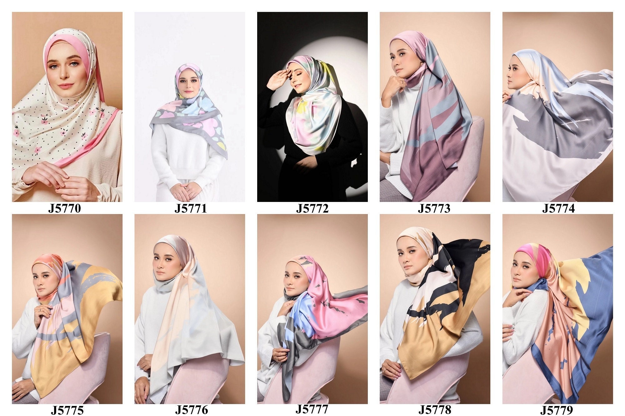 Essential Chiffon Hijab - Bone