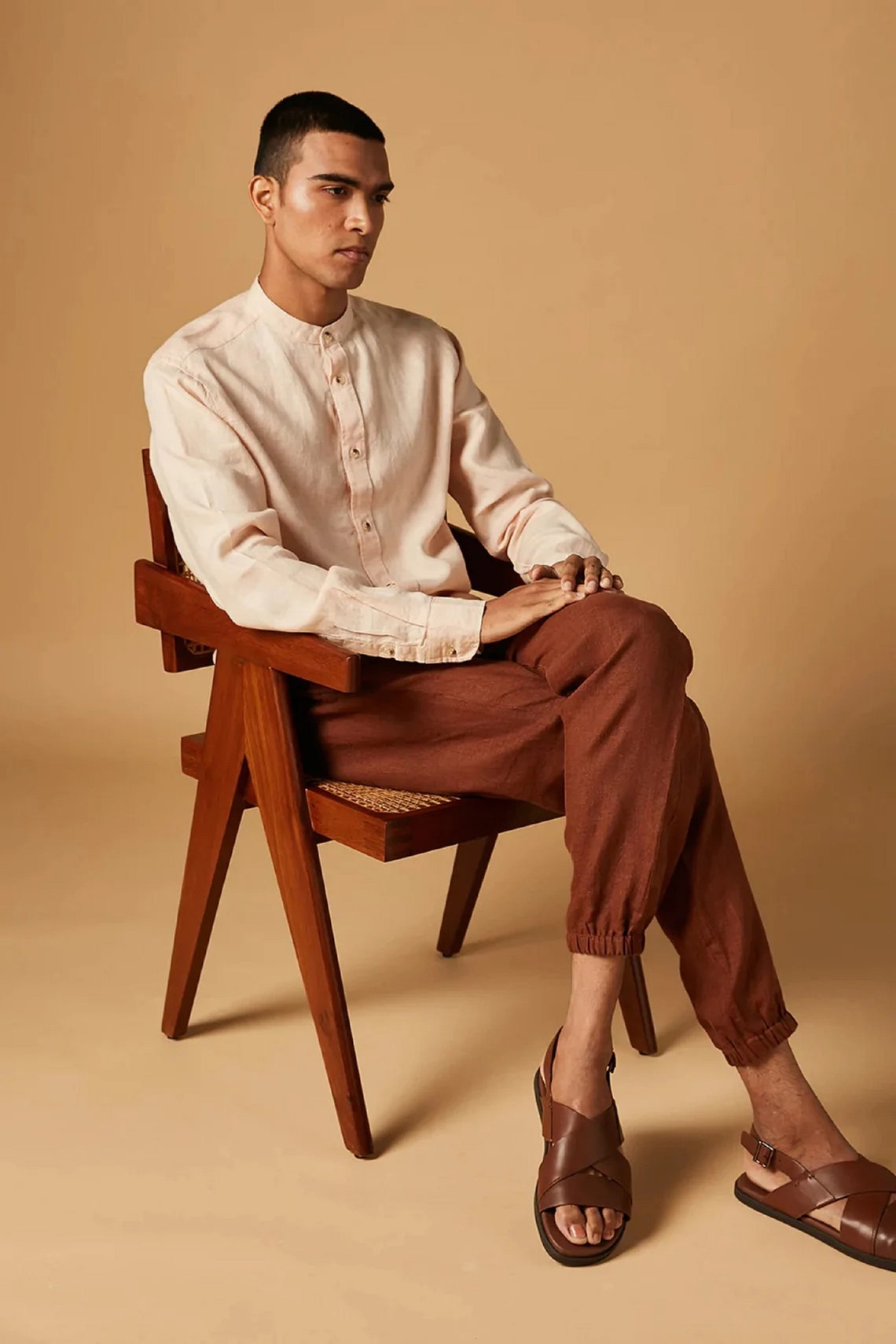 New Linen Jogger Pants Linen Pants for Men Men's Trousers Etsy