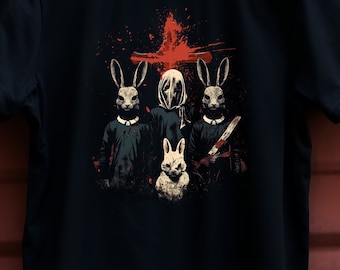 Gruseliges Horror Kaninchen Halloween Shirt - Pet Sematary Inspiriertes Horror Core Design