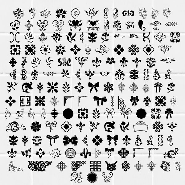 158 Decorative elements Svg Png,ornaments Svg,flourishes svg,swirls svg, decoration svg png , decorative clipart,ornamental dividers