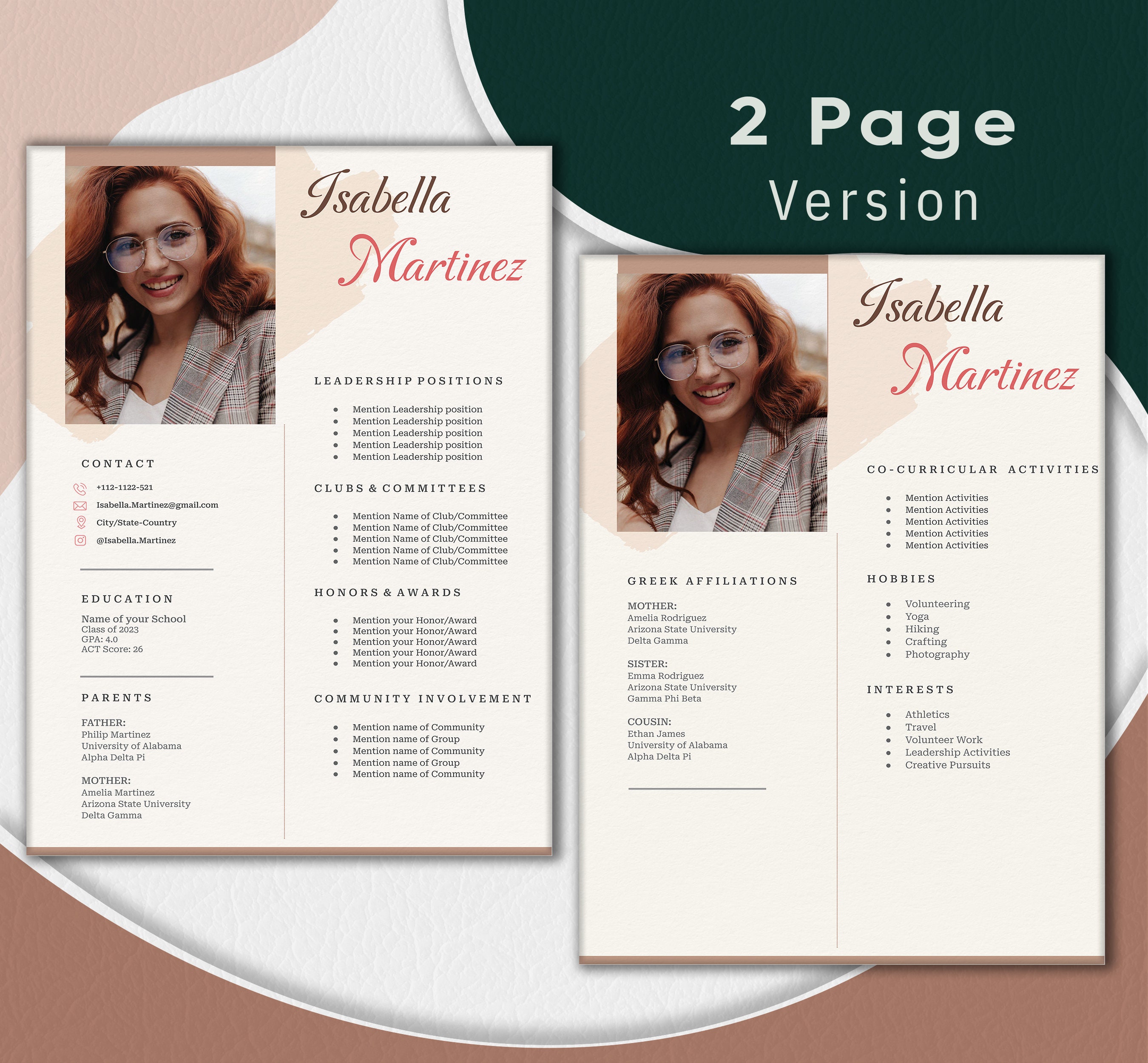 Sorority Resume Template With Photo Sorority Resume Cover Letter Sorority Resume Template With Photo Sorority Resume Cover Letter