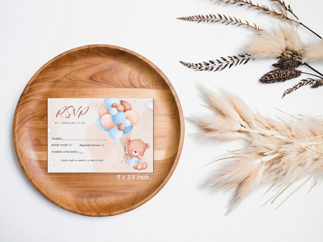 Baby Shower RSVP Template, Baby Shower Party RSVP, Rsvp for Baby Shower ...
