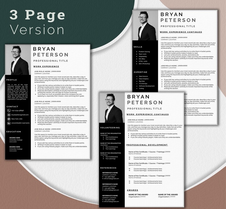Professional Resume Template With - Il 794xN.4528718649 Keeg
