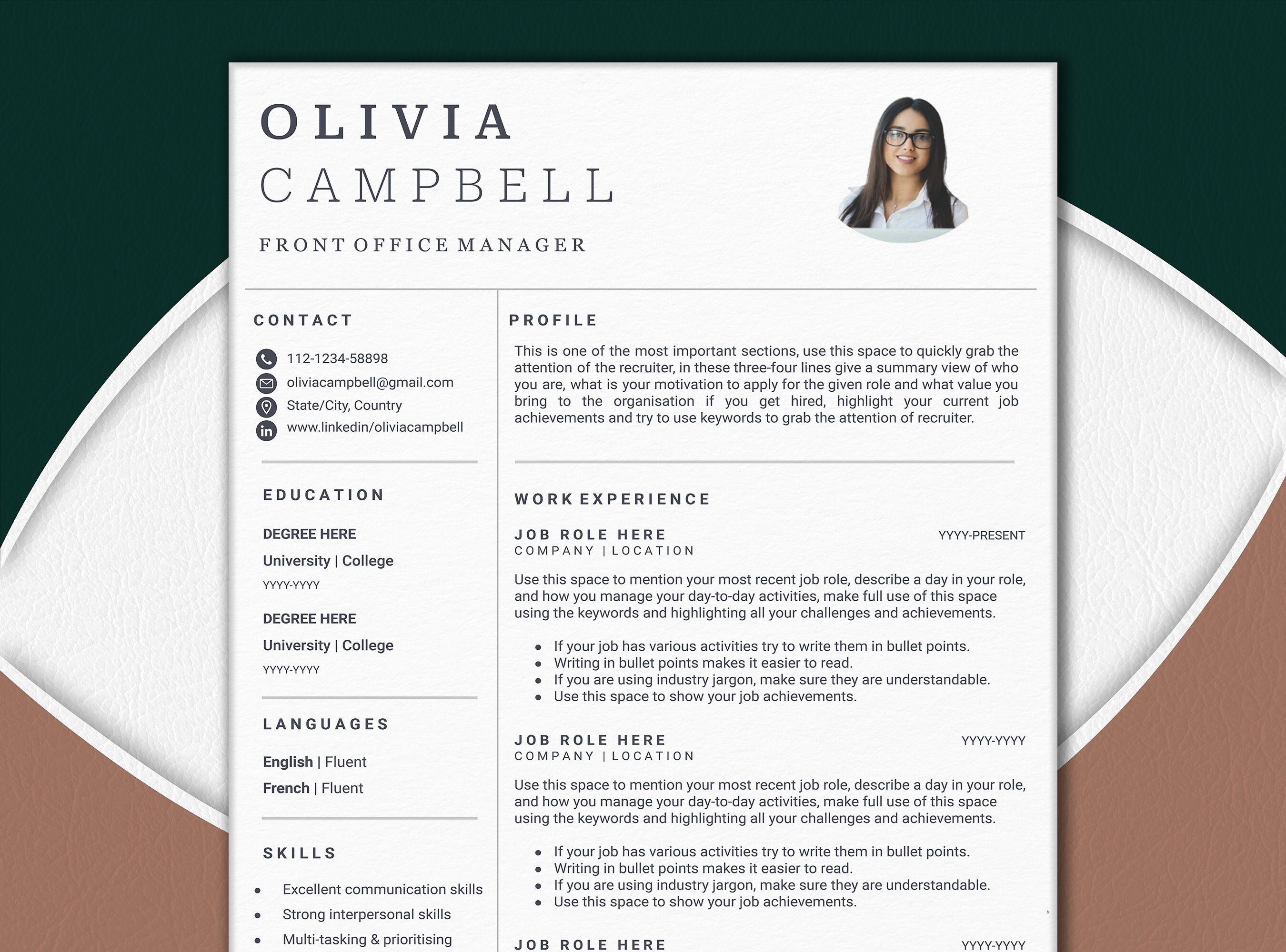 Front Office Manager Resume Front Office Manager Resume Example