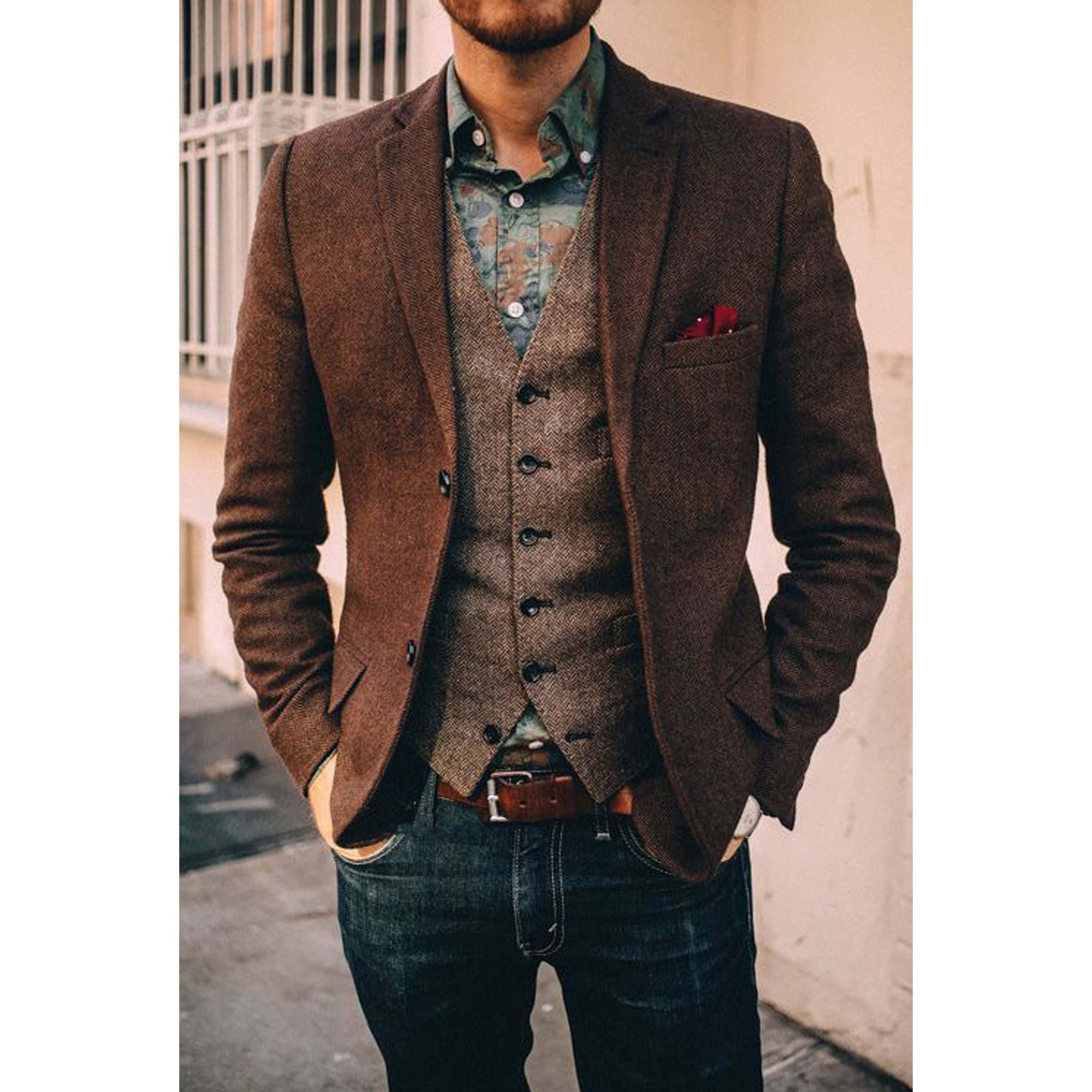 cognac blazer