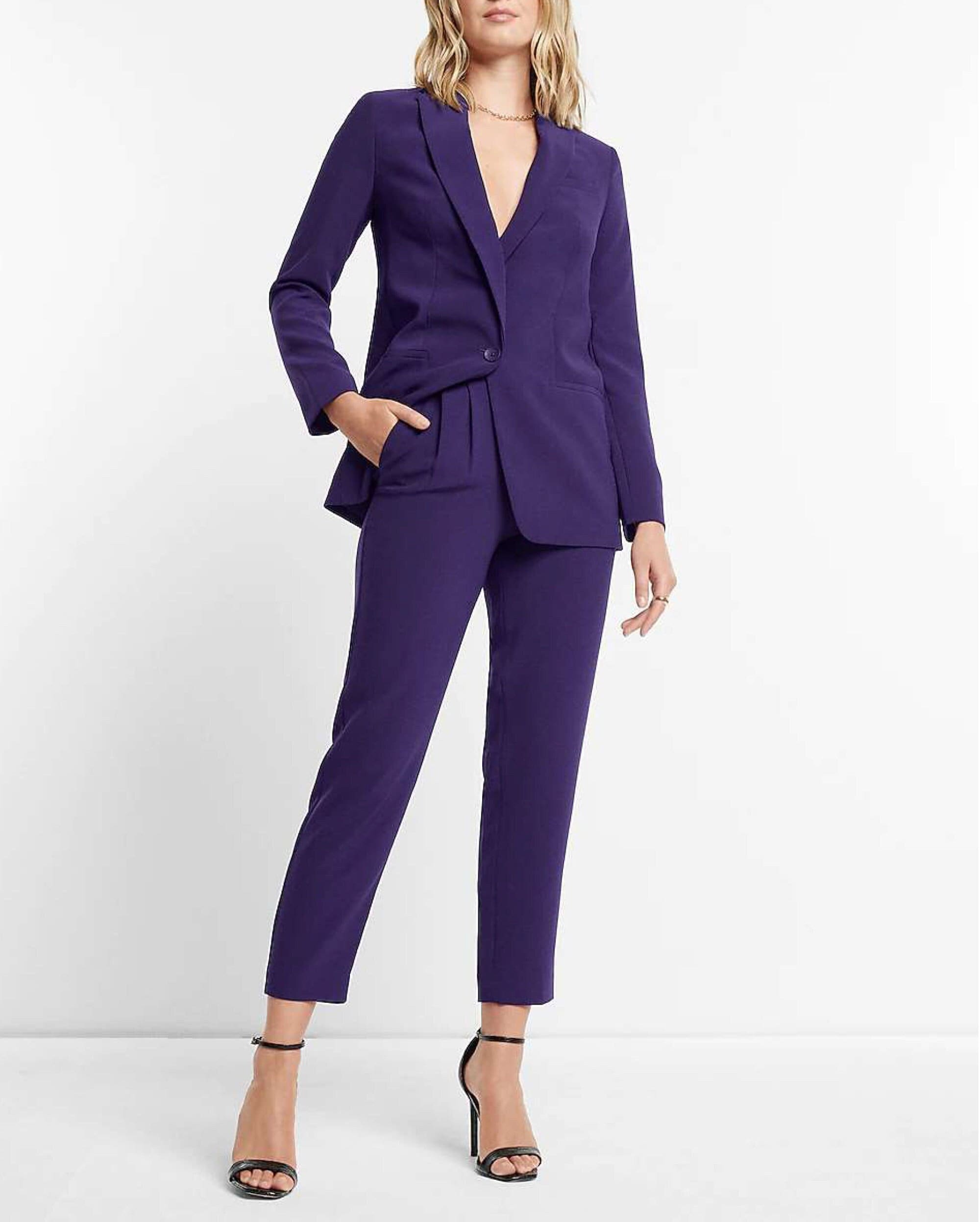 Purple Suit Women Purple Pant Suit Prom Suit for Girl Etsy