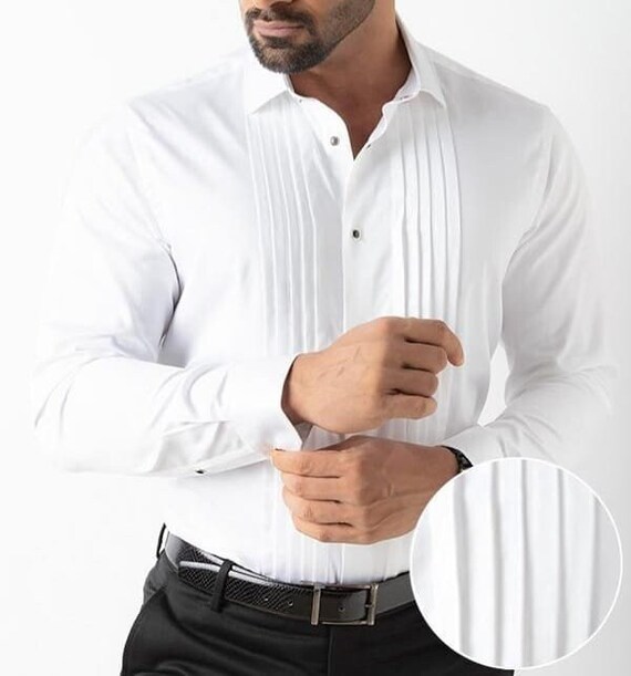 pleated shirt for men