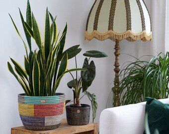 Cesta/maceta decorativa Makeba (colorida) para plantas y otras cosas