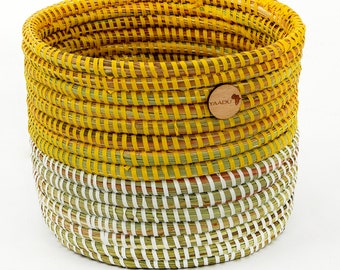 Kleiner YAADU Korb/Blumentopf Aduna (gelb) – für Pflanzen und andere Dinge