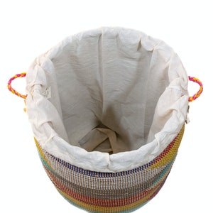 XXL laundry bag/laundry bag Maiga (beige) – 85 x 75 cm – made of 100% cotton