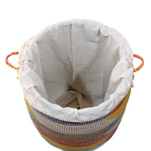 XXL Wäschesack/Wäschebeutel Maiga (beige) – 85 x 75 cm – aus 100% Baumwolle