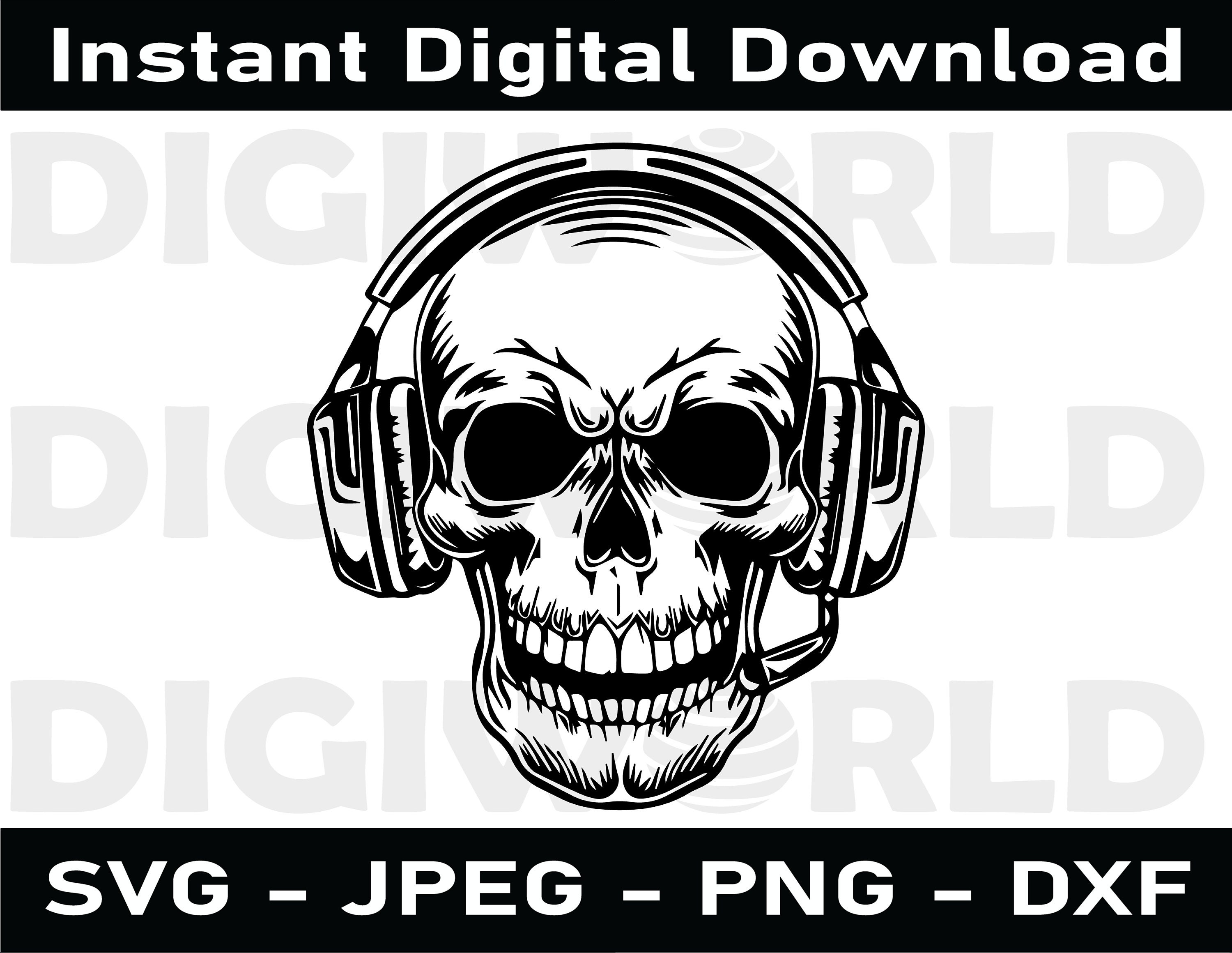 Gamer SVG, Gaming Skull SVG, Gaming SVG, Skull Svg Instant Downloads in ...