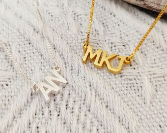 Personalized Name Necklace,Initial Necklace,Letter Necklace,Gold Necklace,Christmas Gift,Birthday Gift,couples gift,Gift for her
