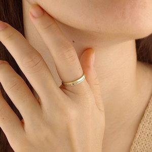 Nom de l'animal • Bague empreinte de patte • Bague gravée • Cadeaux pour les amoureux des animaux • Cadeau pour elle