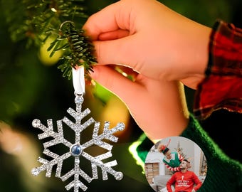 Custom Projection Photo Ornament • Personalized Christmas Baubles • Custom Christmas Decor • Christmas Gift for her