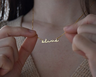 Personalized Name Necklace,18K Gold Name Necklace ,Custom Silver Necklace, Gift for Her,Mother's Day Gifts, Christmas Gifts