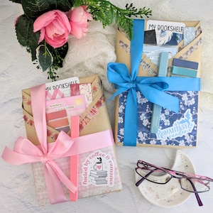 Blind Date With A Book Box For Book Lovers, Dark Romance Reader Gift Box, Book Club Gift, Choose Your Genre Book Bundle With Self Care Items
