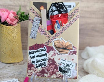 Blind Date With A Book Box For Romantasy Reader, Dark Romance Gift Box, Book Club Gift For Her, Choose Your Genre Book With Self Care Items