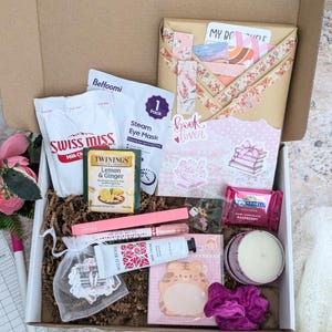 Blind Date With A Book Box For Thriller Reader, Dark Romance Gift Box, Book Club Gift For Her, Choose Your Genre Book With Self Care Items