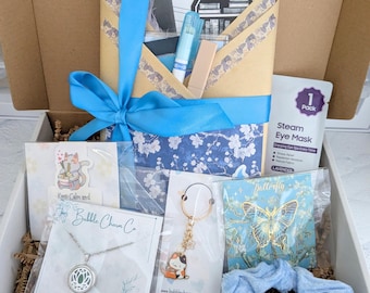 Book Blind Date Gift Box With Self Care Items, Blind Book Box For Her, Thriller Book Lover Surprise Gift Set, Mystery Book Box For Bookworms