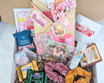 Blind Date With A Book Box For Novel Reader, Horror Book Gift Box, Book Club Gift For Her, Choose Your Genre Book With Self Care Items