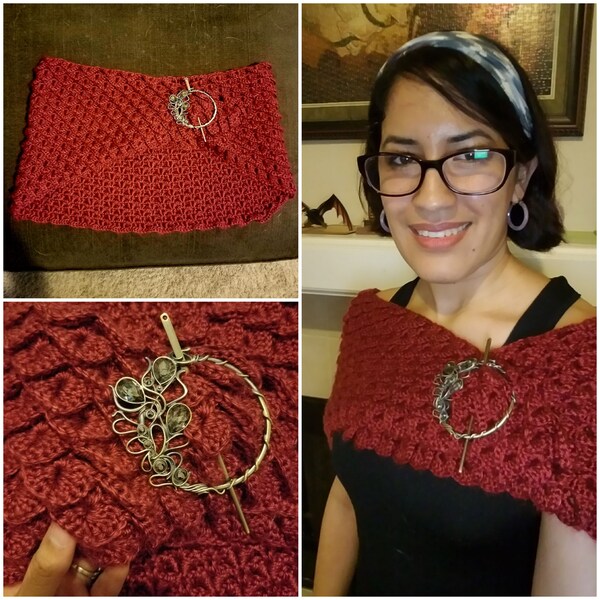 Dragon Scale Shawl Crochet Pattern Etsy