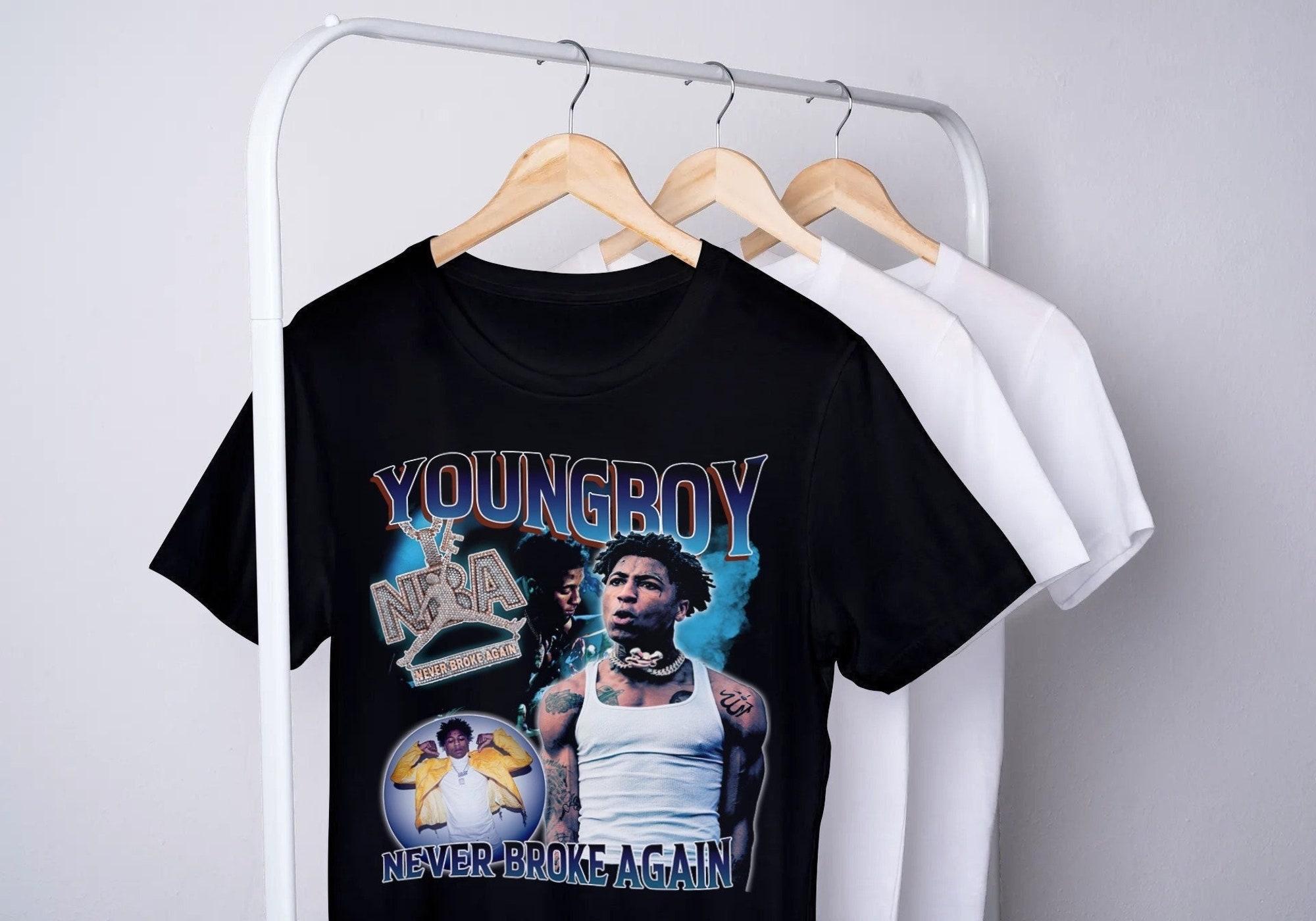 Discover NbaYoungboy vintage shirt,  Never broke again T-shirt