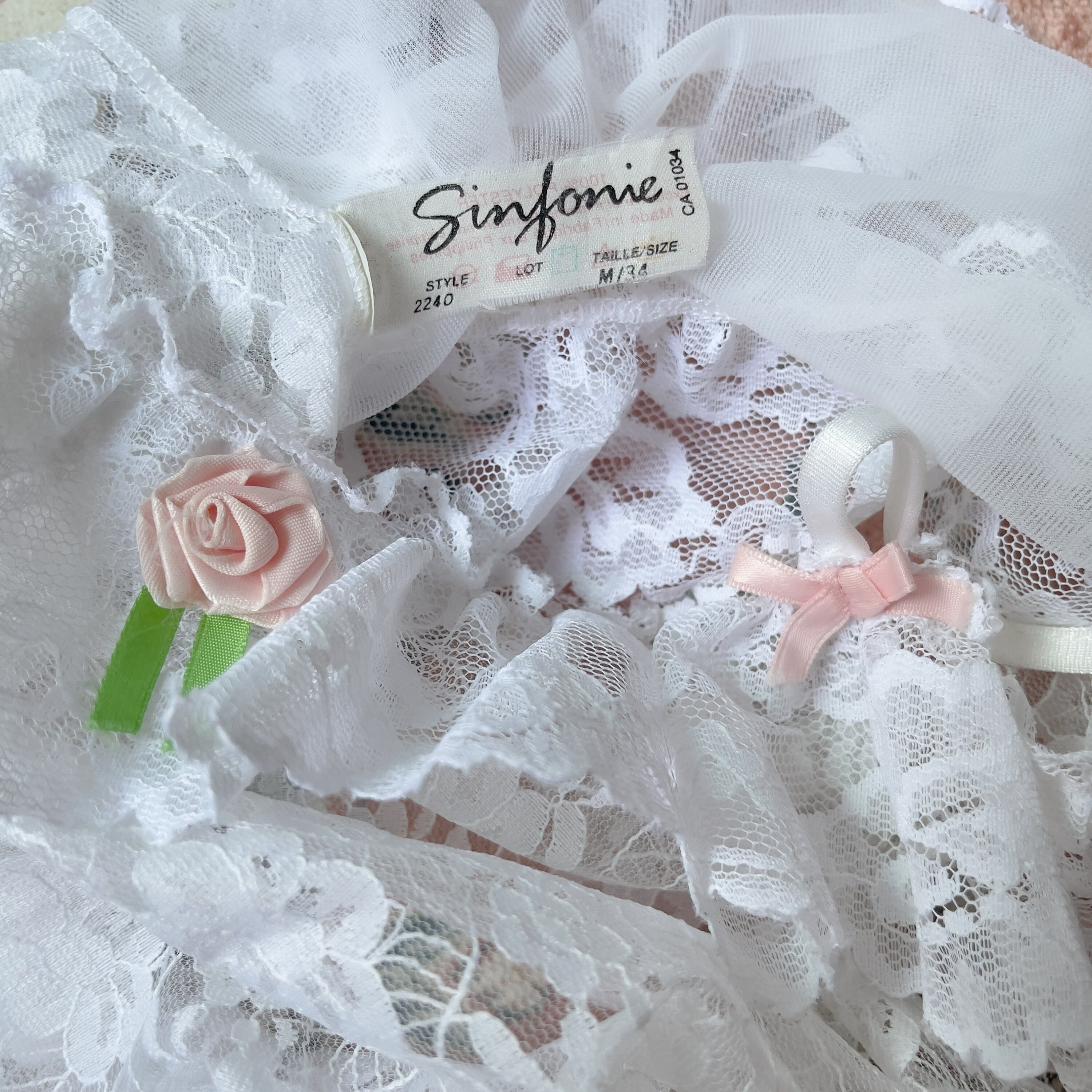 ヴィンテージホワイトレースキャミソール（S-M） - Etsy 日本