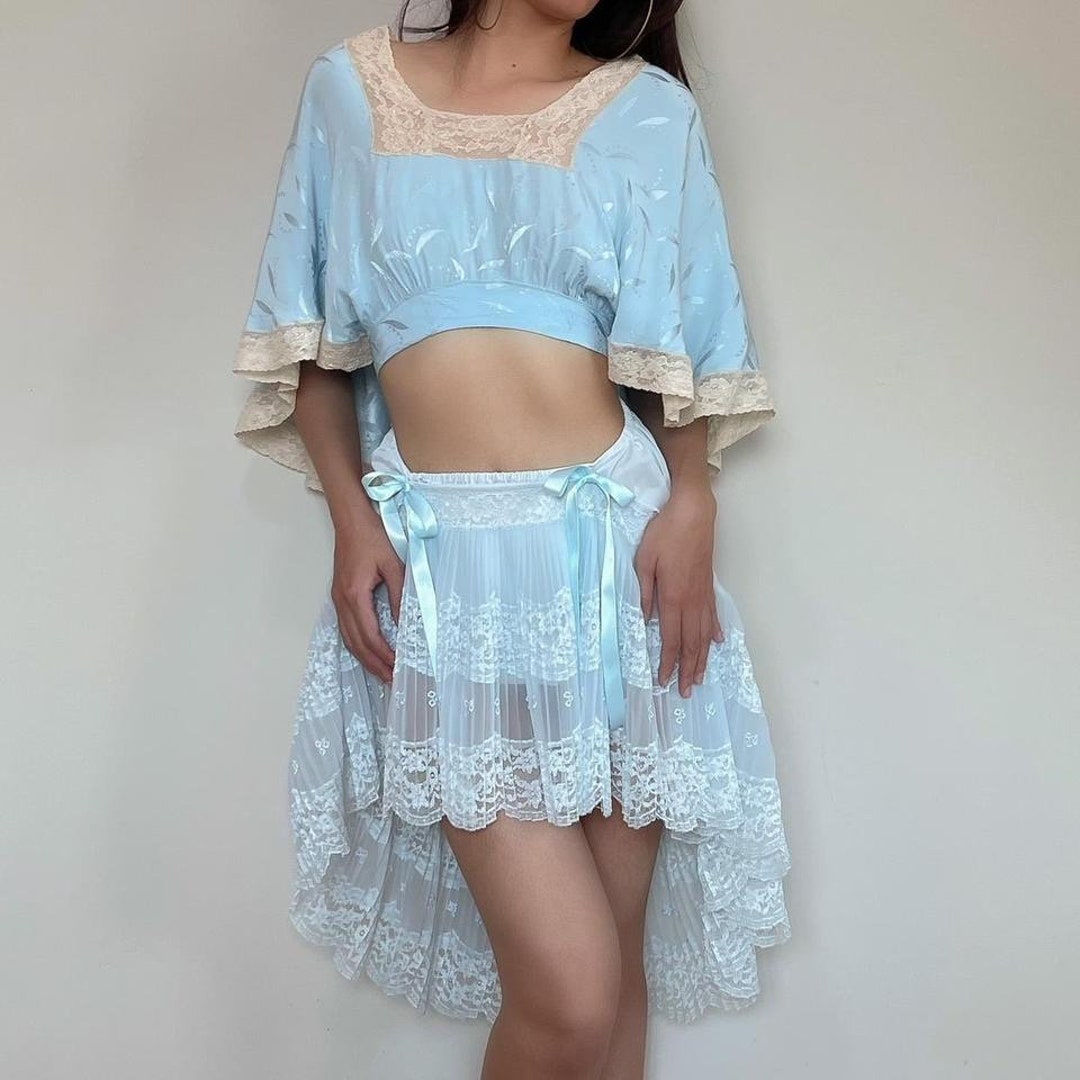中華のおせち贈り物 Vintage 1930's Blue Satin Bed Jacket S-M - Etsy Sweden ジャケット・アウター