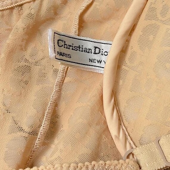 Vintage Christian Dior Monogram Mesh Bodysuit (34… - image 4