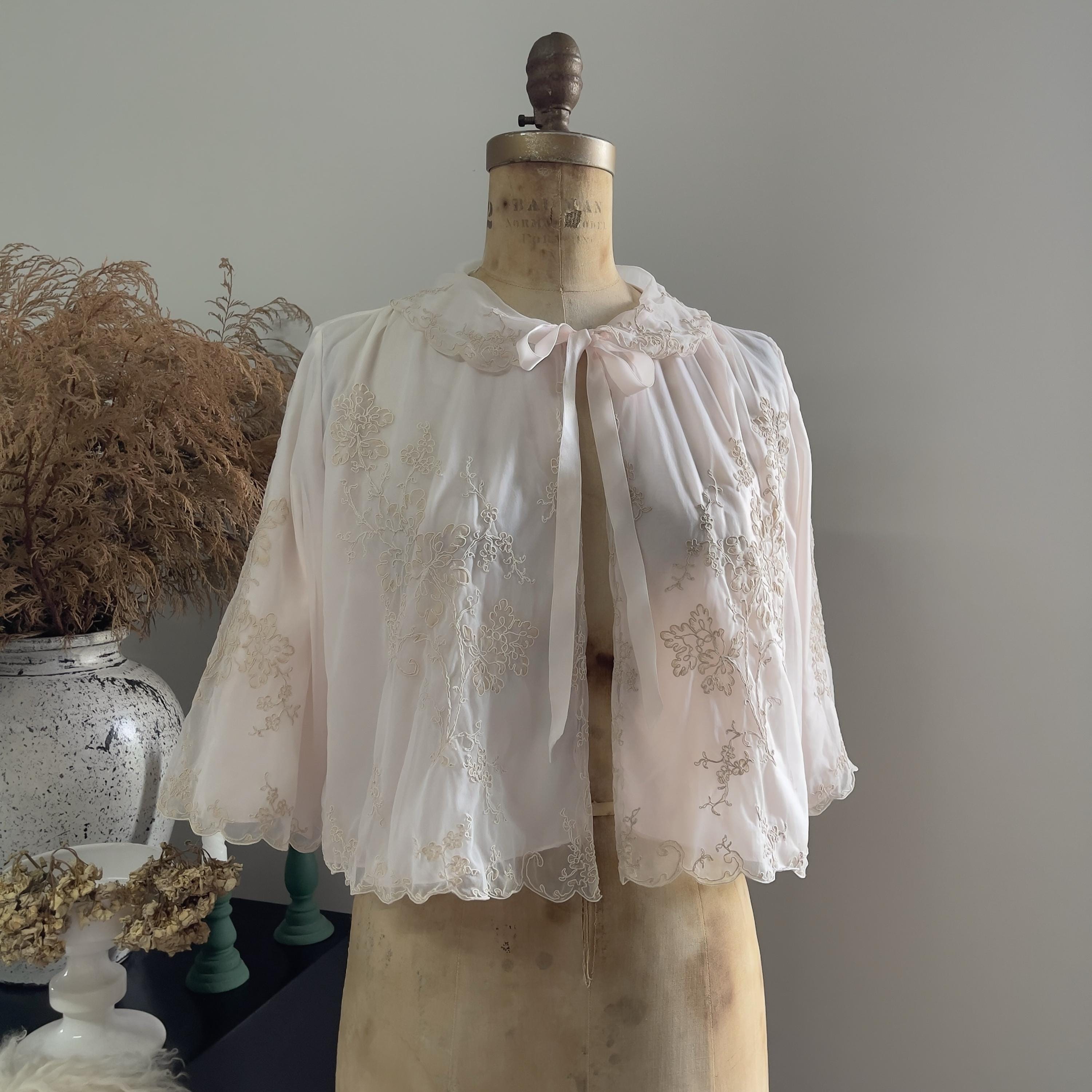 Satin Silk Antique Bed Jacket - Etsy