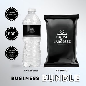 Custom business items, custom chip bag , business favours, logo on chip bag , promotional items, business party favours, digital download,