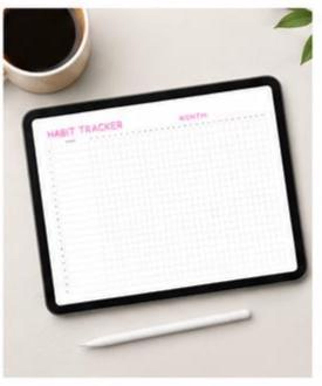 Minimalist Habit Tracker Printable | Monthly Tracker PDF A4 & US Letter ...