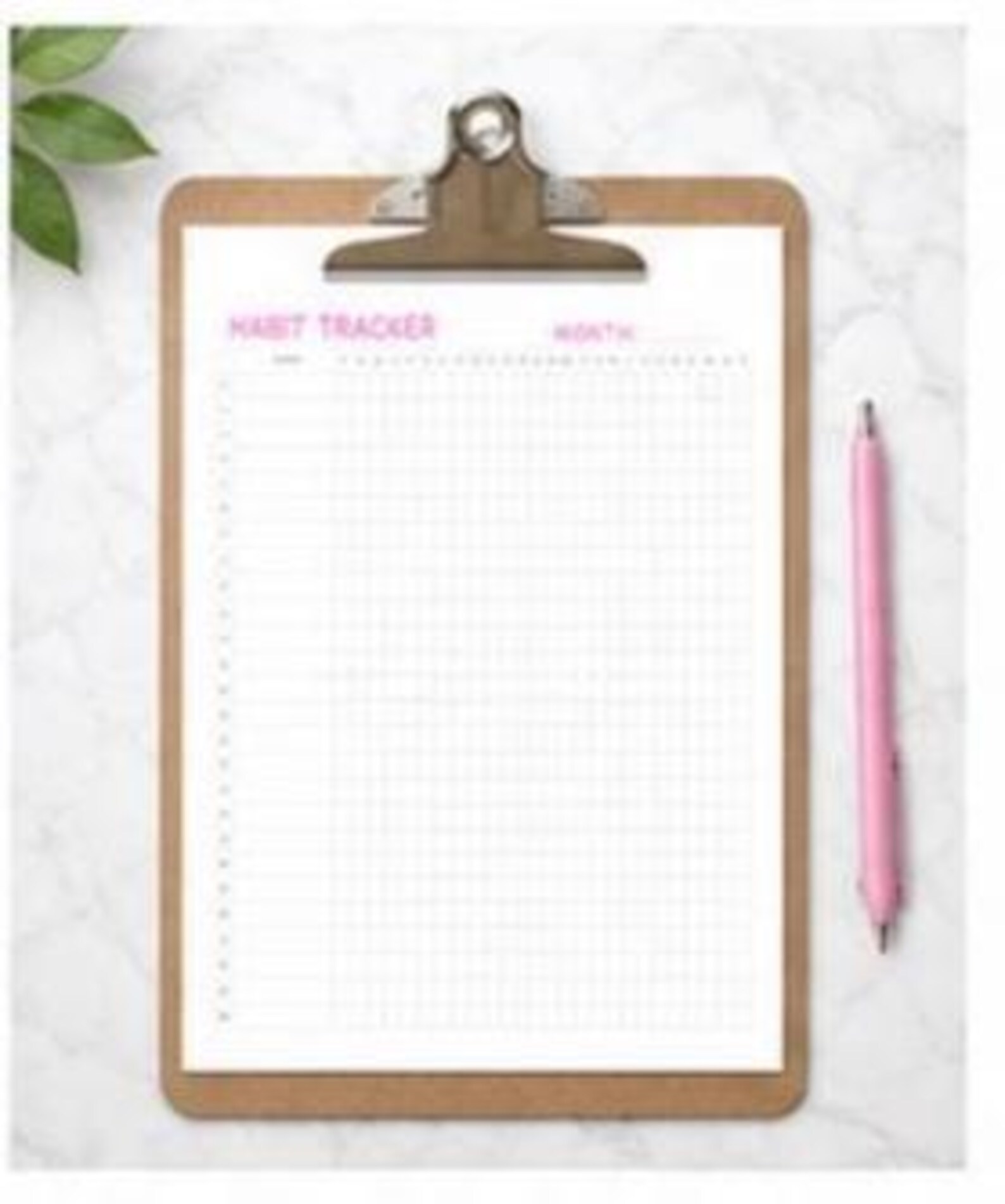Minimalist Habit Tracker Printable | Monthly Tracker PDF A4 & US Letter ...