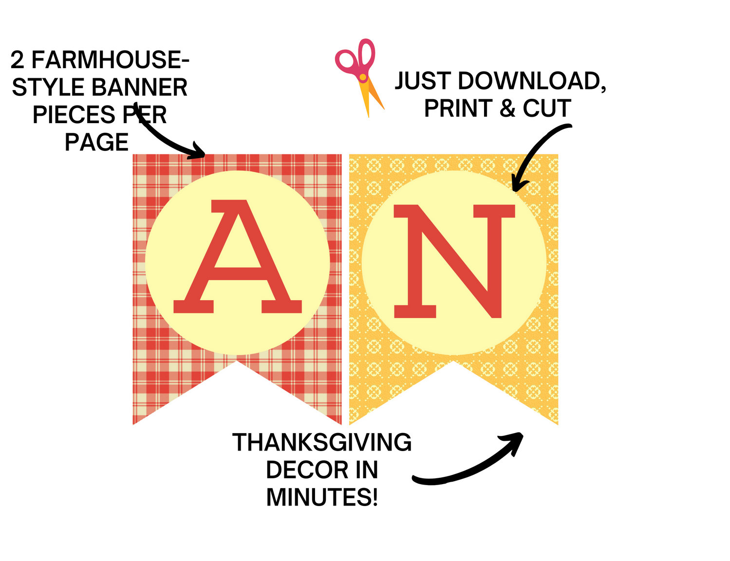 Printable Happy Thanksgiving Banner - Etsy