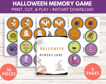 Halloween Memory Game | Halloween Matching Game