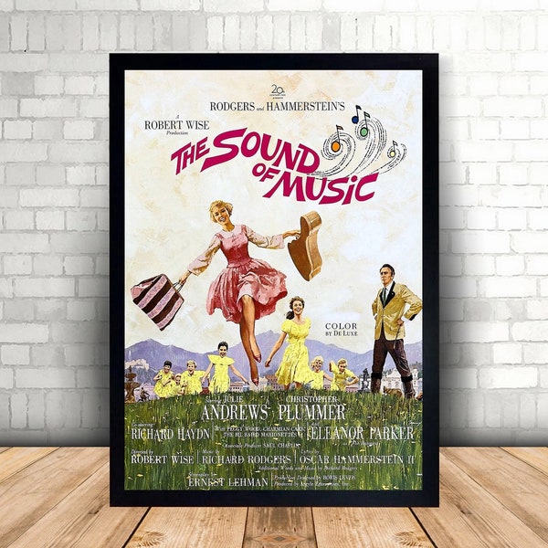 The Sound of Music Movie Poster, Wall Art, Canvas Print, Room Decor, Home Decor,No Frame