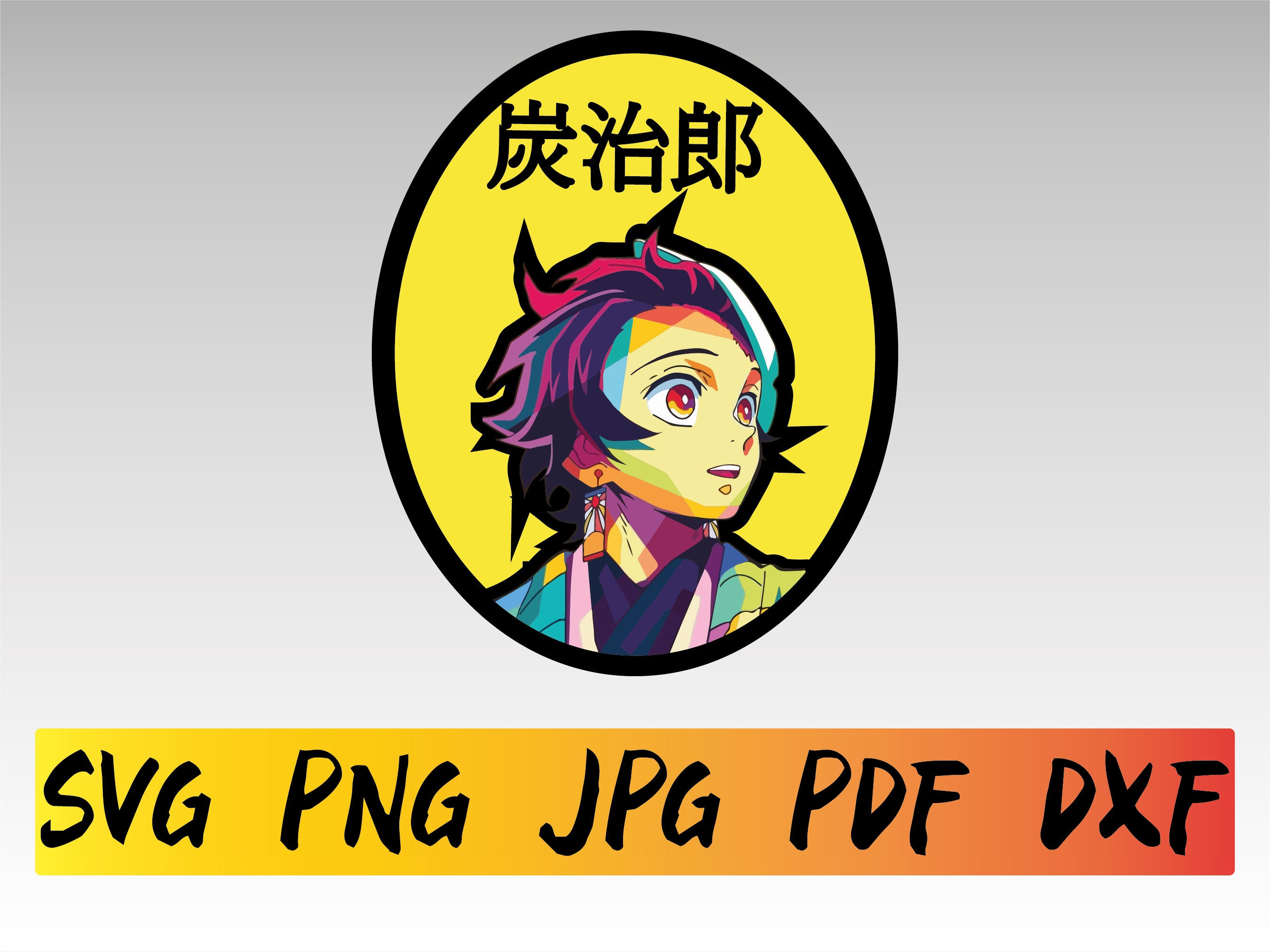 Kamado Tanjiro Svg, Anime Manga Svg, Manga Svg, Japanese Svg