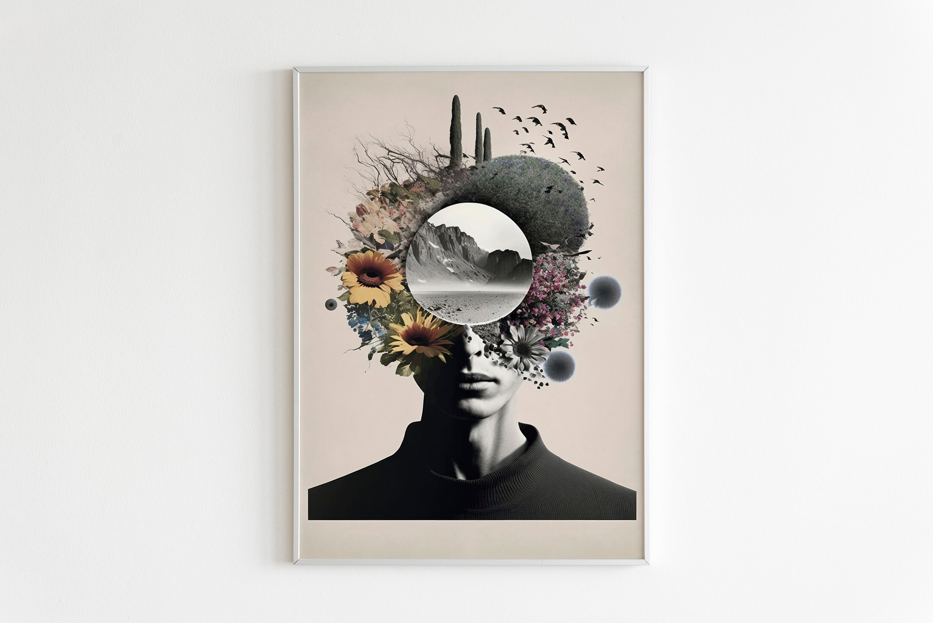 VHMING Abstrakte Leinwand-Wandkunst – Meereslandschaft, 50,8 X 101,6 Cm Für Wohnzimmer, Schlafzimmer, Büro