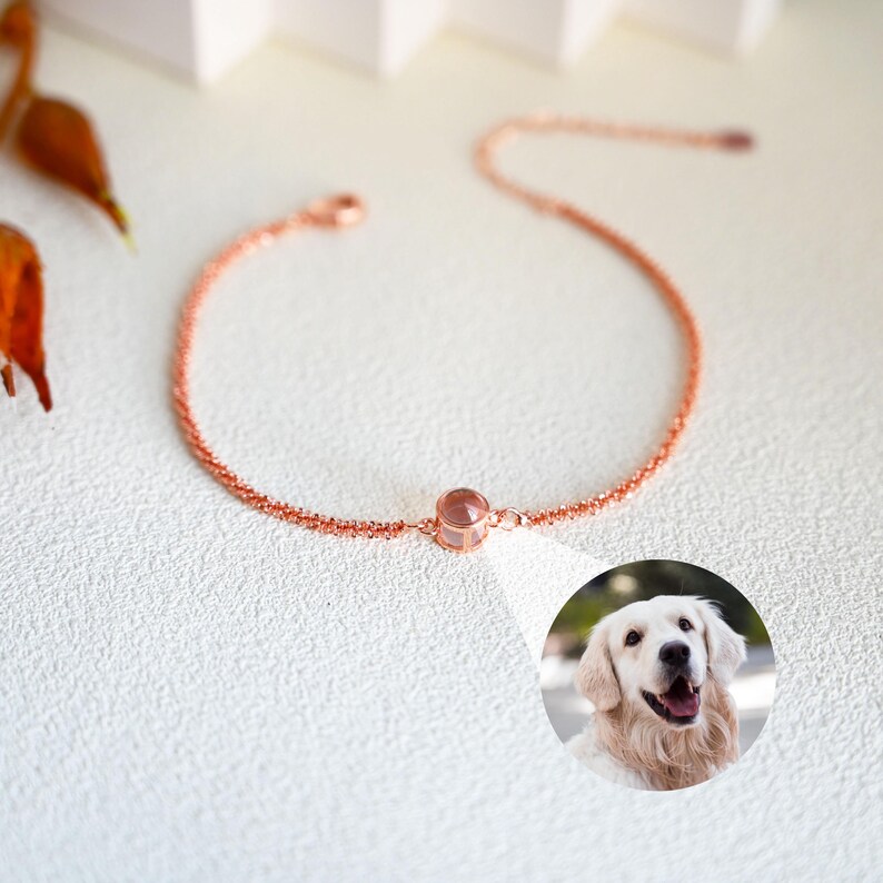 Personalised Pet Photo Bracelet,projection Bracelet,pet Keepsake Gift