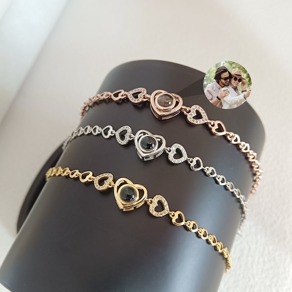 Bracciale Con Foto A Proiezione Personalizzato - Ricordo Indelebile Per Donne, Regalo Per Compleanno, Anniversario, Natale